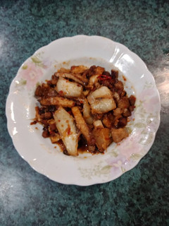 韓式泡菜炒豆干回鍋肉 的食譜成品照片