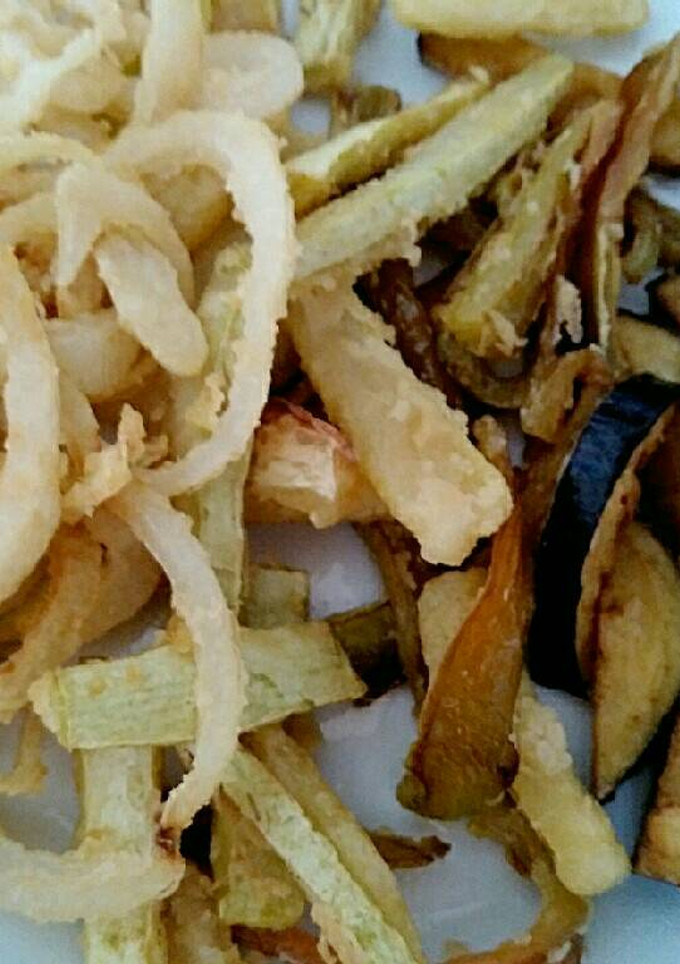 Una foto de Verdura frita