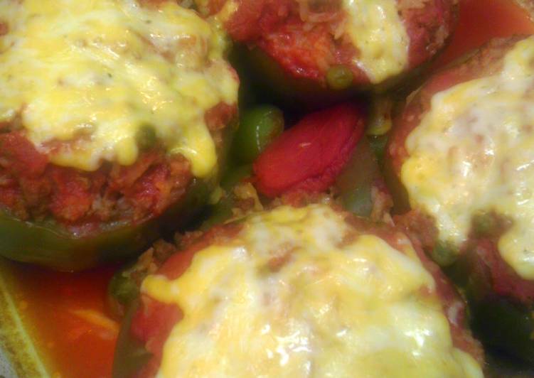 Recipe of Appetizing Pomodoro Stuffed peppers