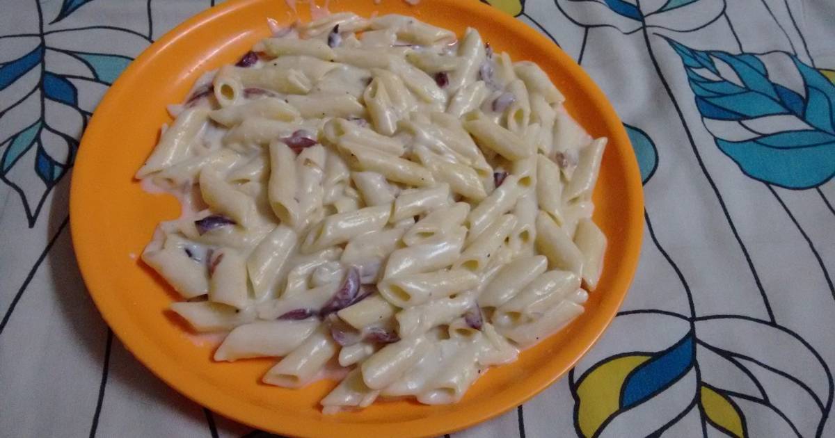 Paneer creamy pasta with white sauce Recipe by Mukti Sahay - Cookpad