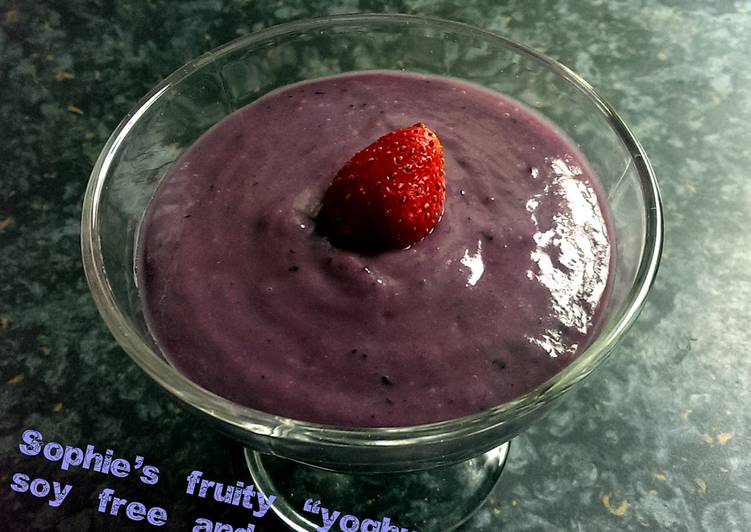 Sophie's fruity "yoghurt" - soy free and vegan