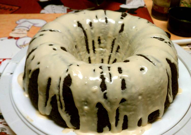 Recipe of Any-night-of-the-week To much chocolate cake with caramel icing