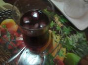 A picture of hibiscus sugar syrup