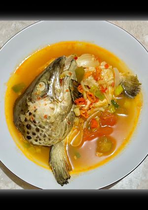 Foto resep Asem Pedas Kepala Salmon