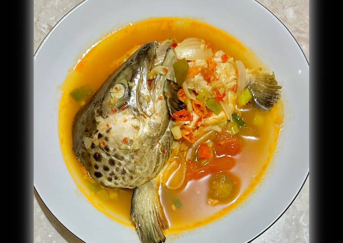 Resep Asem Pedas Kepala Salmon Oleh Priadarsini Dessy Cookpad