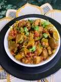 Eggplant and Black Chana Masala
