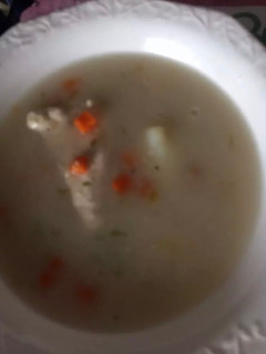 Una foto de Sopa de avena en hojuelas