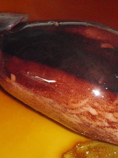 A picture of Whole Stewed Squid With Instructions for Preparation.