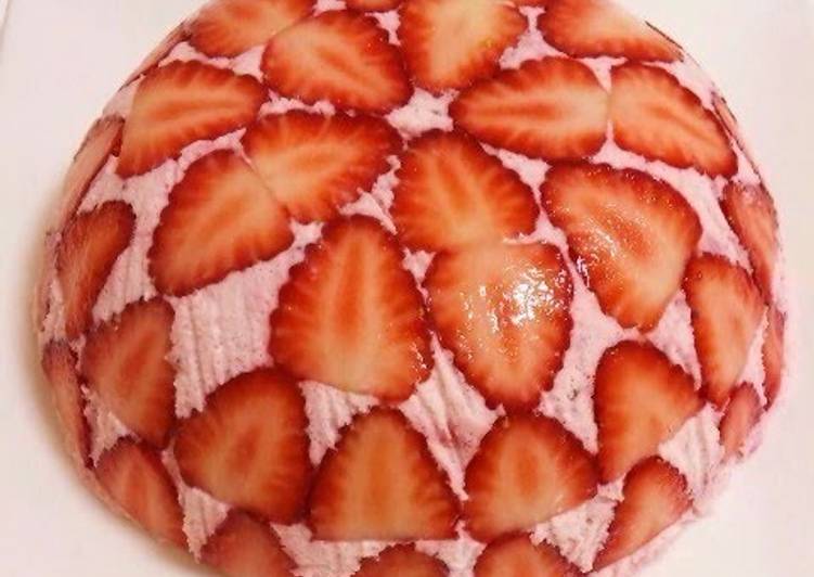 Condensed Milk Strawberry Mousse