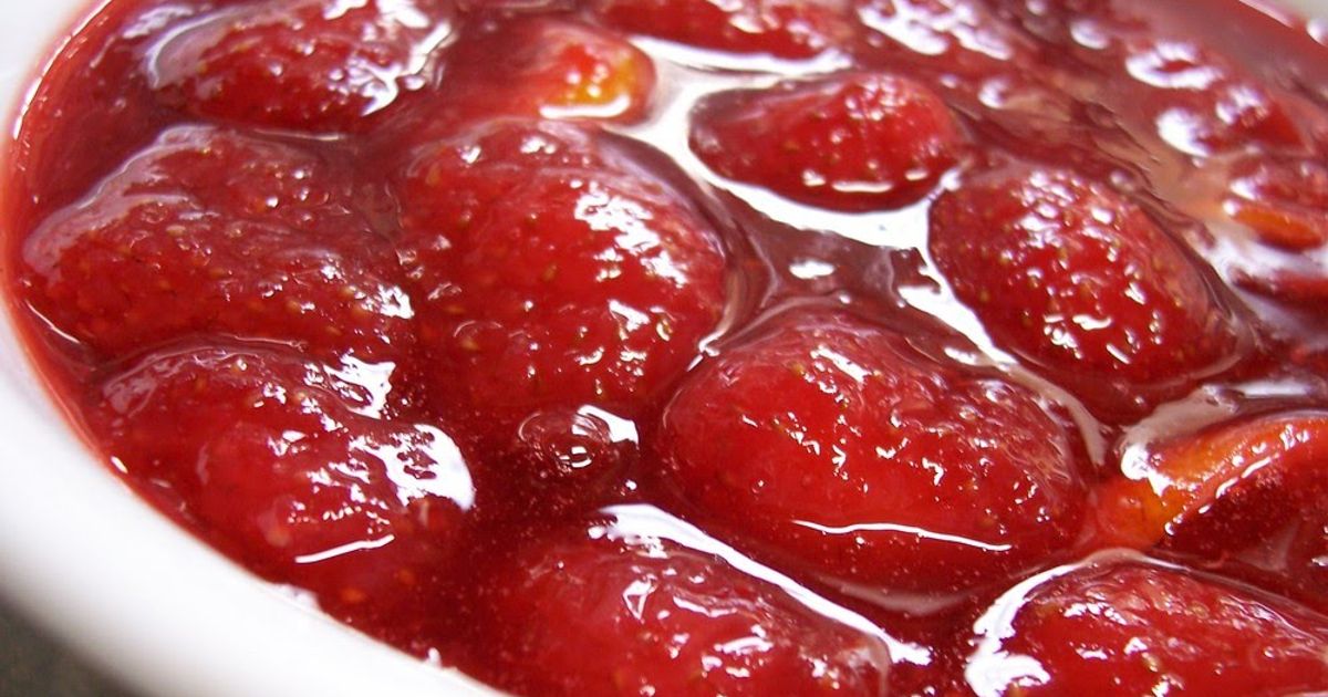 Strawberry Confiture Jam With Fresh Strawberries Recipe by