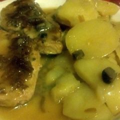 A picture of Pork Chop and Potato Casserole.