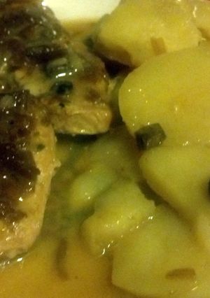 A picture of Pork Chop and Potato Casserole.