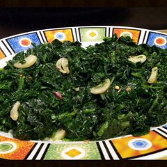 A picture of AMIEs SAUTEED SPINACH with GARLIC.