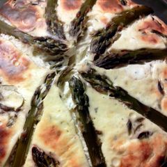 A picture of scrummy savoury veggie cheesecake.