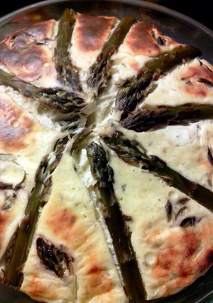 A picture of scrummy savoury veggie cheesecake.
