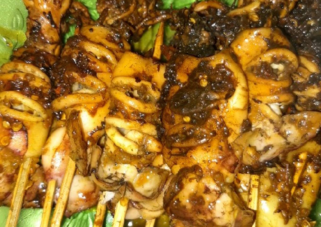 68.Sate cumi bakar teflon