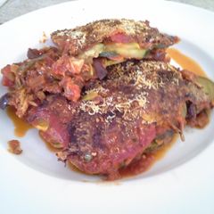 Tuna Putanesca Faux Lasagna A picture of Tuna Putanesca Faux Lasagna.