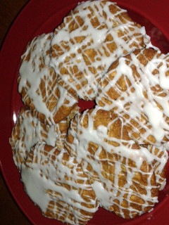 A picture of oatmeal cookies with icing.