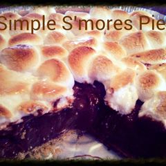 Simple S'mores Pudding Pie A picture of Simple S'mores Pudding Pie.