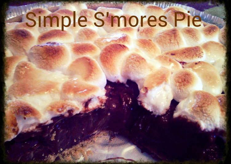 Simple S'mores Pudding Pie