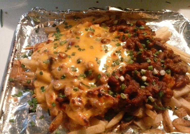 Quick Chilli cheese fries🍟💗