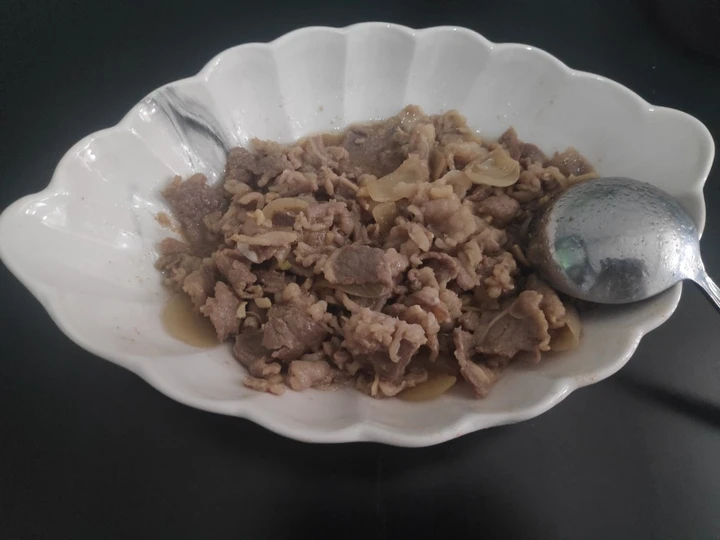Langkah Gampang Menyiapkan Resep Beef teriyaki ala ala Anti Ribet, Mantap