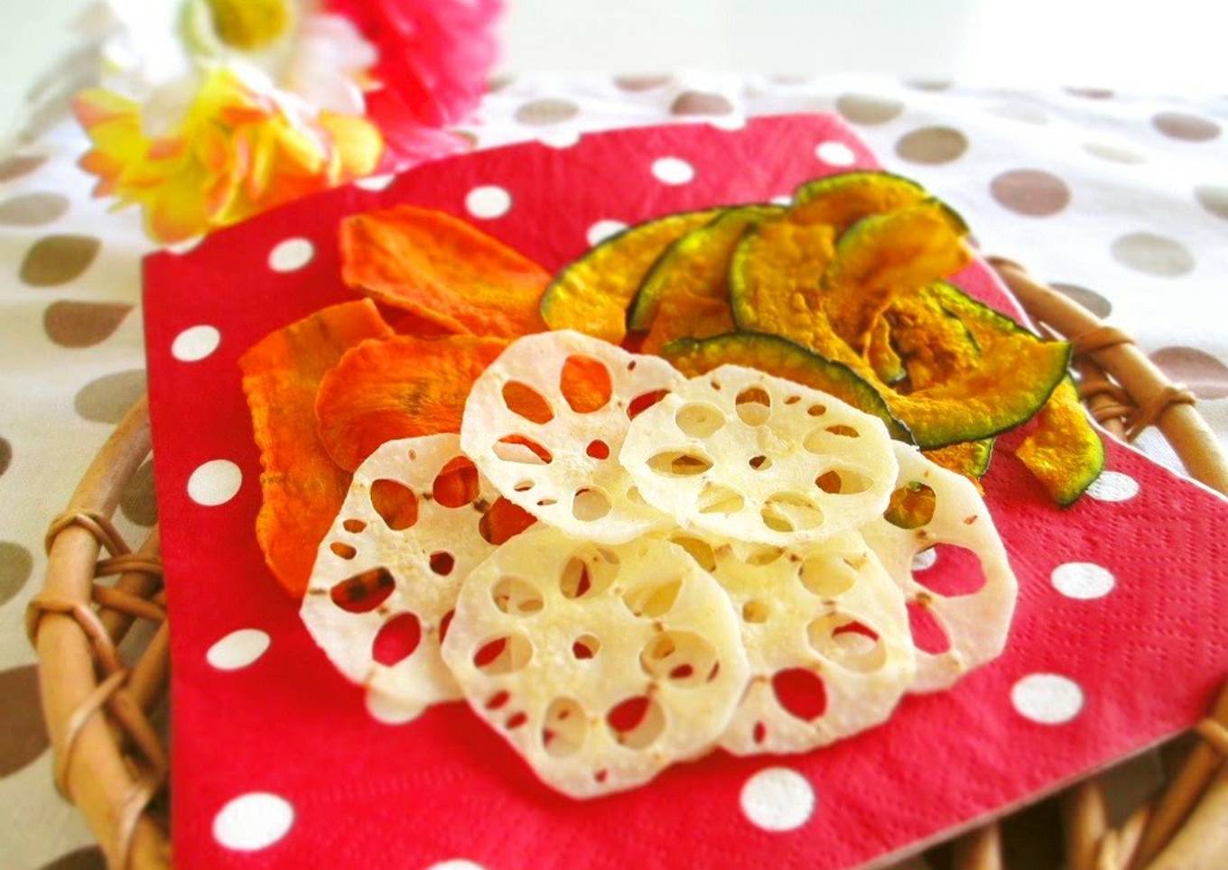 Non-Fried Vegetable Chips in the Microwave