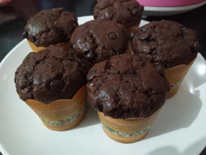 Cara Sederhana Menyiapkan Resep  Banana Choco Muffin yang Enak Banget, Bisa Manjain Lidah