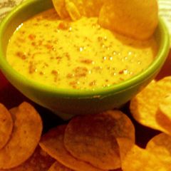 A picture of sunshines 's crock pot cheese dip.