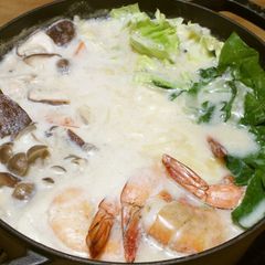A picture of Cheese and Soy Milk Hot Pot.