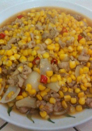 Foto resep Jagung manis cah ayam fillet