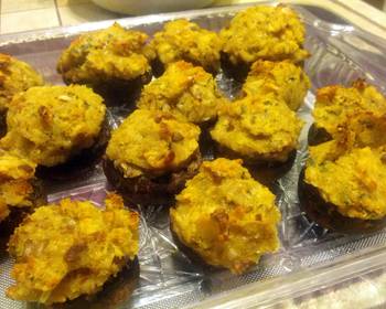 Easy Serving Recipe Stuffed Mushrooms Savory Delicious