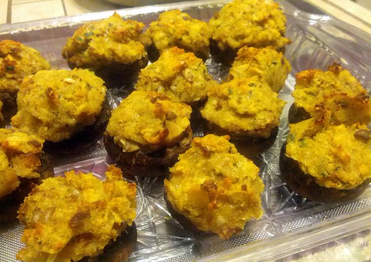 Steps to Prepare Super Quick Homemade Stuffed Mushrooms