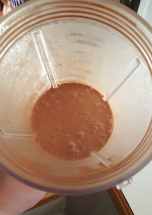 A picture of Ashlee's Peanut Butter Cup Smoothie.