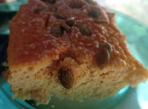 Una foto de Pan de garbanzo con semillas