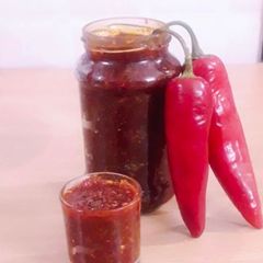 A picture of Sweet & Spicy Red Chilli Chundo | Jaggery Preserve.