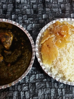 عکسی از دستور قرمه سبزی با مرغ