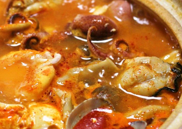 Recipe of Speedy Sundubu Jjigae (Korean Soft Tofu Stew)