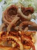 Rabas y tentáculos de calamar fritos (vagonetas)