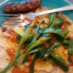 A picture of M&N's Egg in a hole.