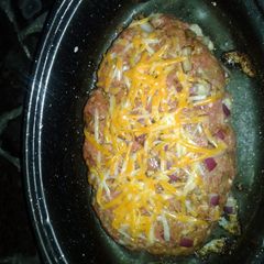 A picture of Natasha's Cheesy Meatloaf.