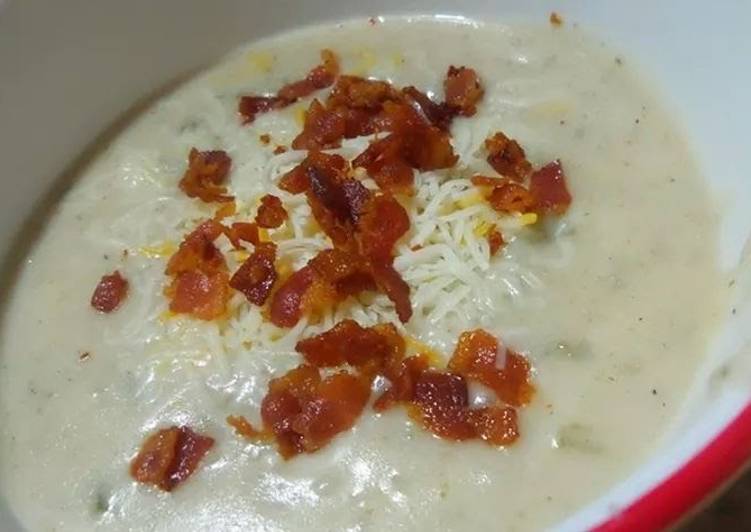 Step-by-Step Guide to Make Homemade Potato Soup (Yummy - w/Low Fat Options)