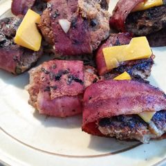 A picture of Tex-Mex turkey burgers.