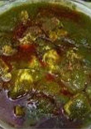 A picture of Palak Paneer.