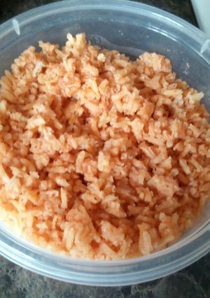 A picture of Mexican Rice.