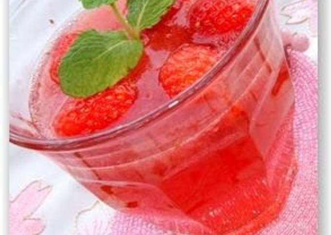 Simple Way to Prepare Super Quick Homemade Jiggly Strawberry Jello