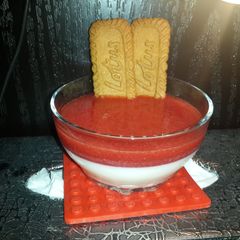 A picture of Strawberry panna cotta.