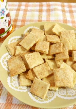 A picture of Okara Cookies Made With Pancake Mix.