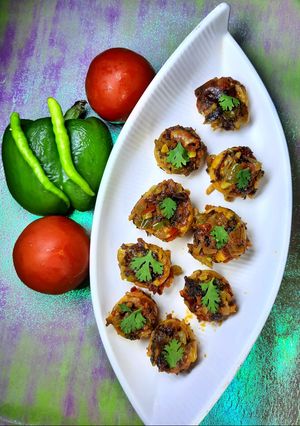 वेजिटेबल स्ट्फ्ड मशरूम (Vegetable Stuffed Mushroom Recipe in Hindi) रेसिपी मुख्य फोटो
