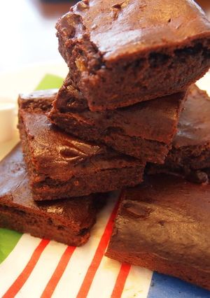 A picture of Ultra-Rich Tofu Brownies with 1/3 the Calories!.